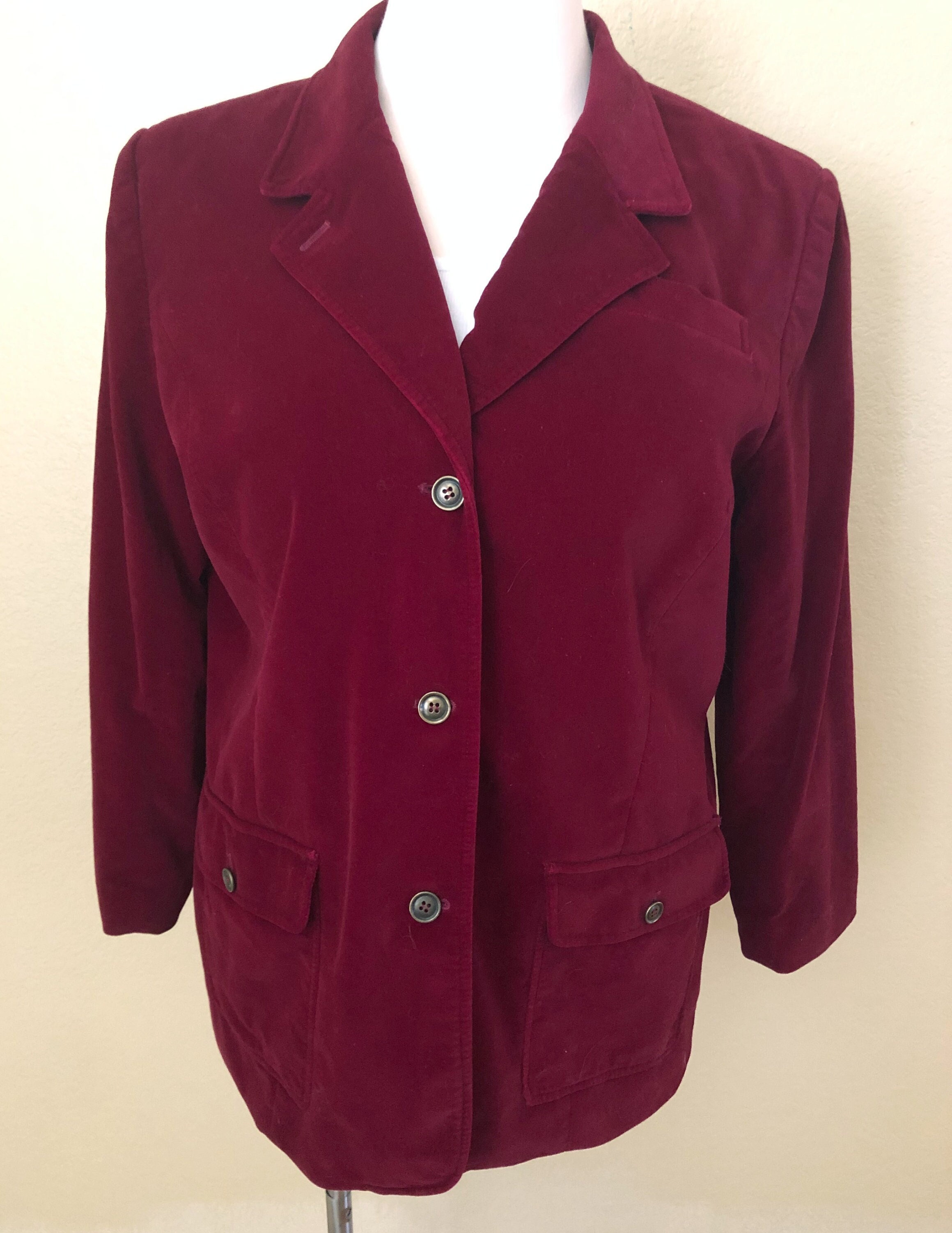 Vintage Womens Single Button Blazer