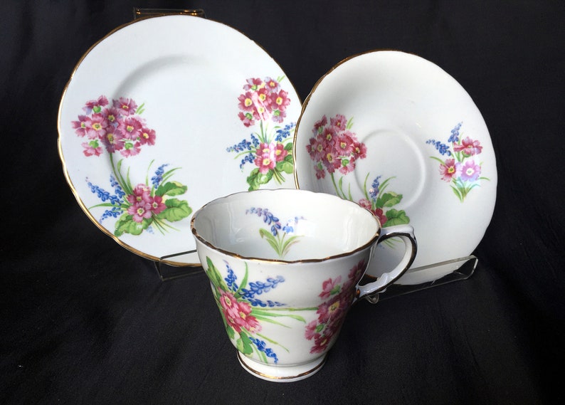 Vintage H & M SUTHERLAND Bone China Tea Set Trio 2611 C1950s Etsy