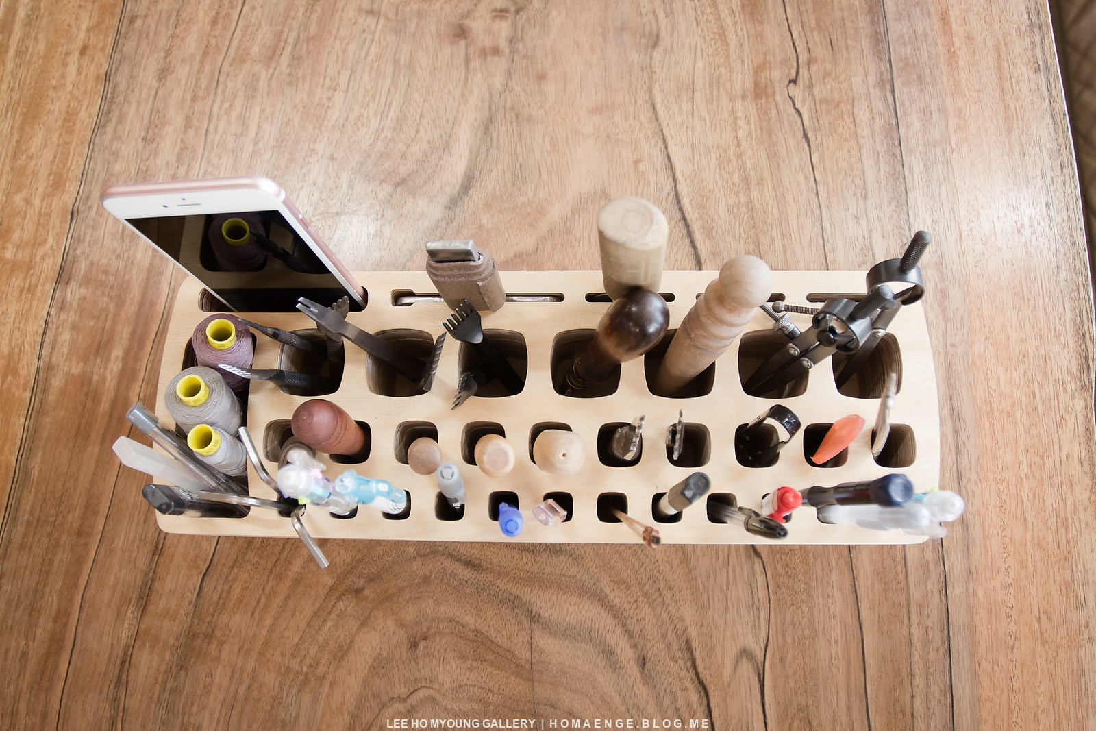 Tool Rack Wood Speaker Tool Box Leather Craft Toolrack Etsy