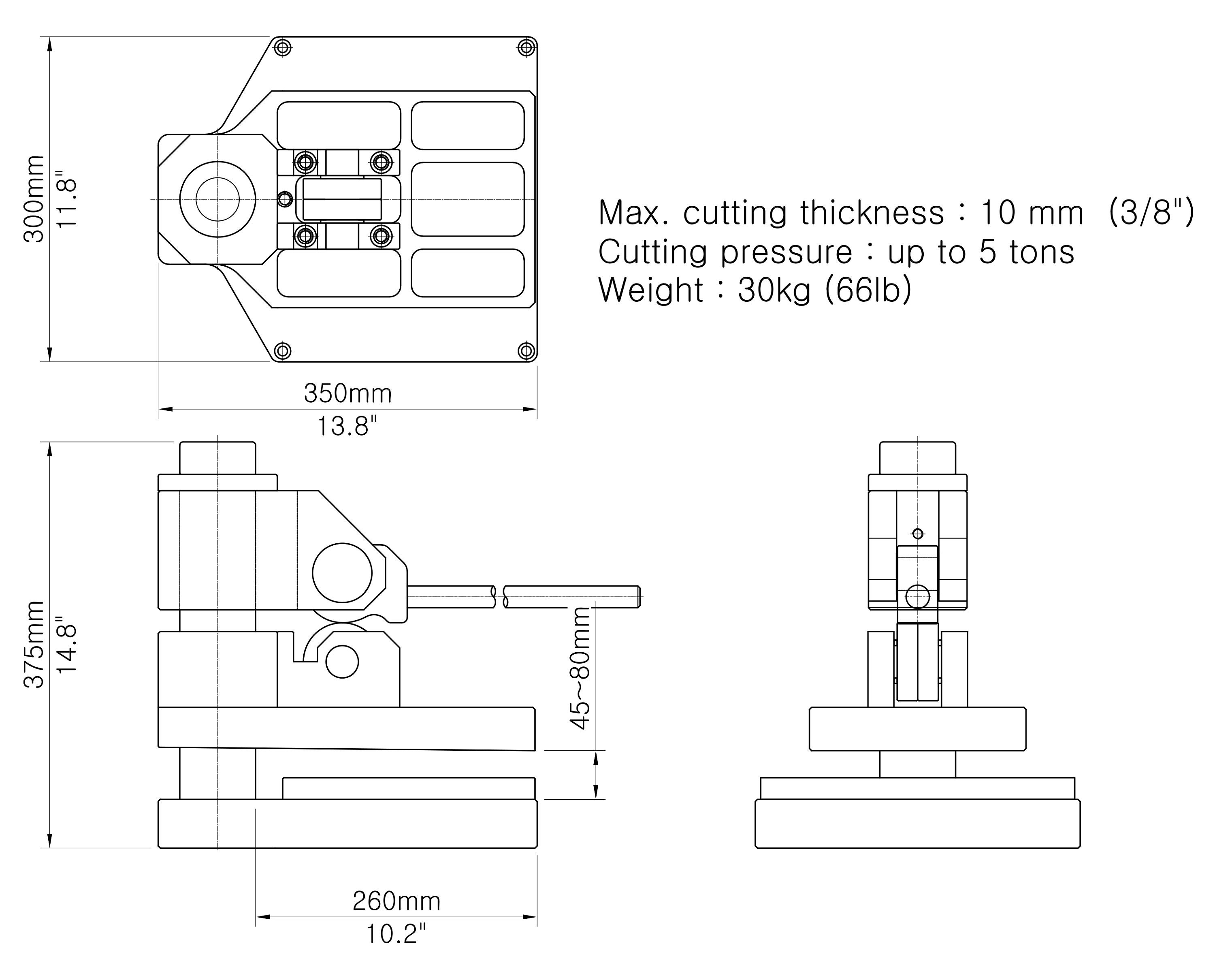Hand Clicker Press, Leather Press, Cutting Press 