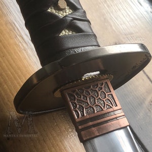 Custom Engraved Samurai Sword Functional and Personalized, Shoulder-Slung Clan Sakai Katana with Free Engraving image 2