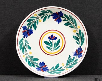 A Rare Antique Société Ceramique Maestricht (Petrus Regout) Large Decorative Dish or Collectible Plate