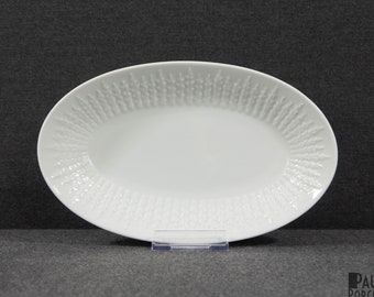 A Vintage Porcelain Hütschenreuther 'Exzellenz White' Serving Dish