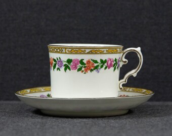 An Aynsley A2/20 Antique Coffee Cup and Saucer