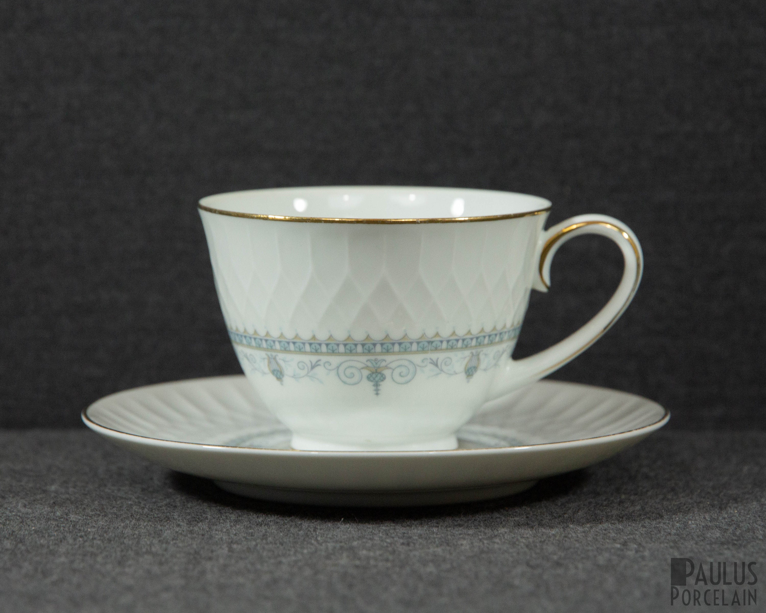 A Noritake Lorenzo Pattern Fine Porcelain Teacup and Saucer - Etsy
