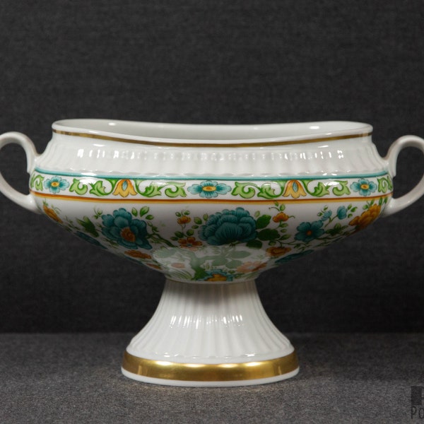 A Bareuther White Porcelain Footed Bowl or Centerpiece