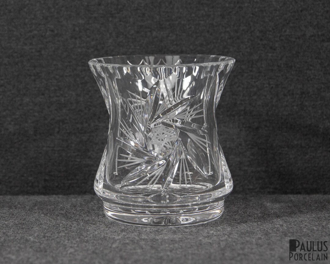 Beautiful Small Crystal Vase Vintage Cut Crystal Flower Vase Etsy