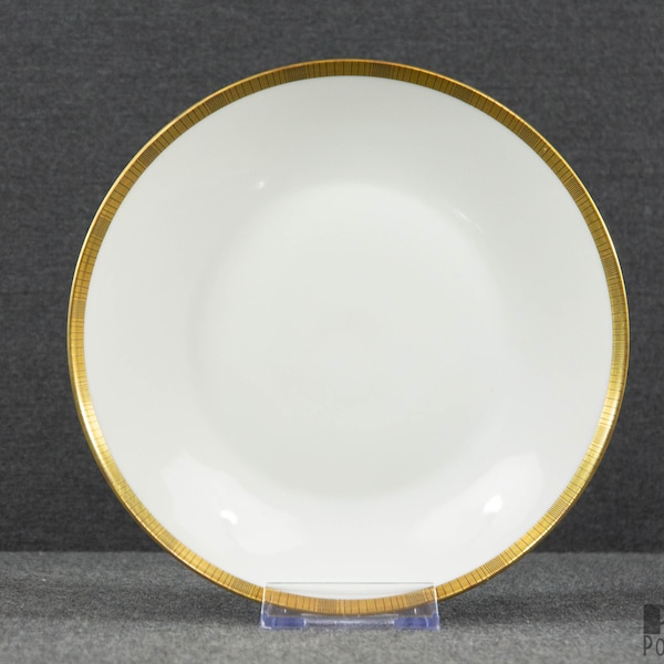 A Vintage Rosenthal Form 2000 White with Gold Rim, Cake Plate or Dessert Plate