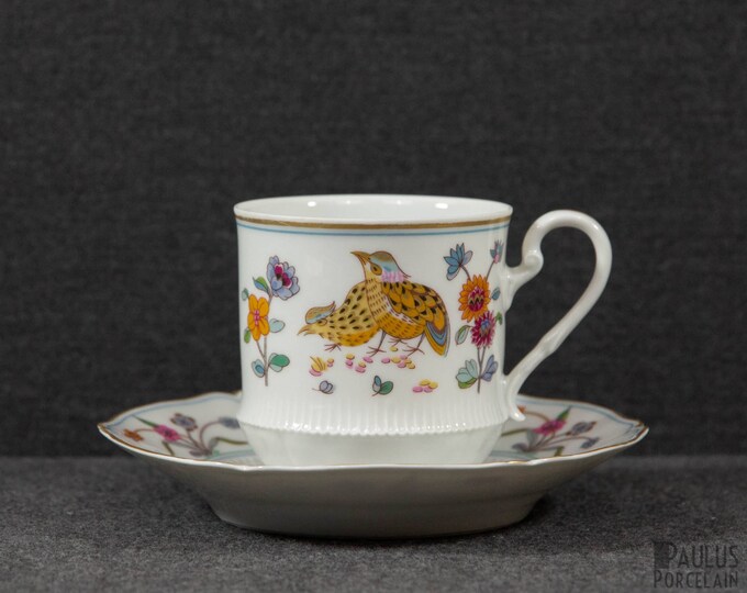 Haviland Limoges Aux Cailles Teacup and Saucer Etsy