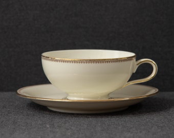 A Vintage Eschenbach Bavaria Gilded Teacup and Saucer