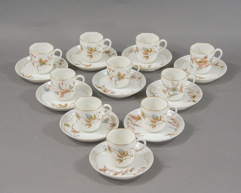 Haviland Limoges 10 Antique Demitasse Cups and Saucers Etsy Canada