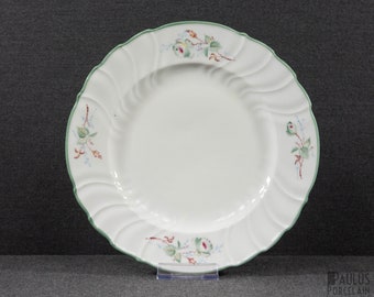 A Rare Antique Haas & Czjzek Schlaggenwald Dinner Plate, hand painted porcelain, made 1867-1888