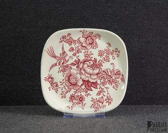 A Vintage Mason's Ironstone Stratford Square Cake Plate, Side Plate or Dessert Plate (Crazing)