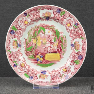 A Petrus Regout Orient Pattern Antique Cake Plate