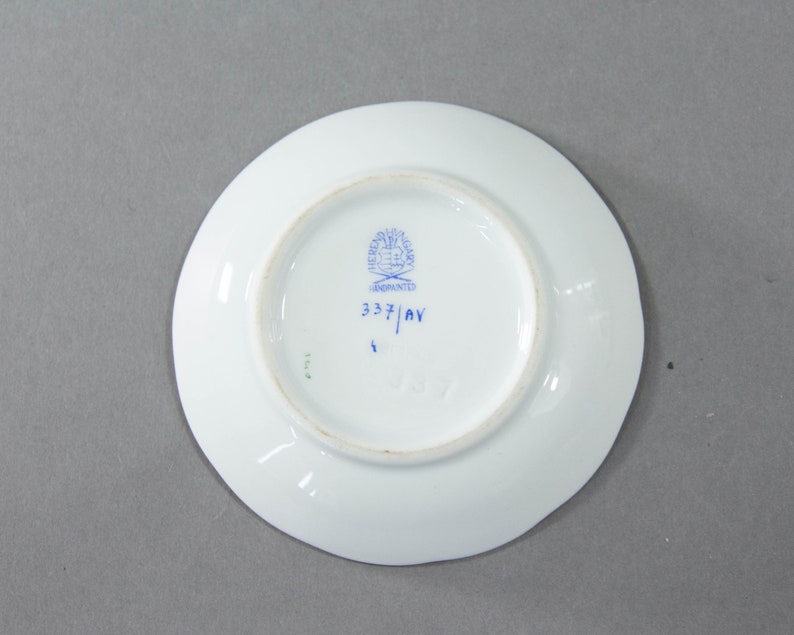 Butter Pat Apponyi Chinese Bouquet Green Herend Hungary