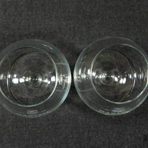 2 Etched Martell Cognac Glasses, Vintage Stemware image 3