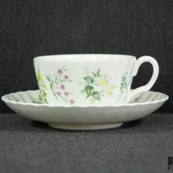 A Minton Spring Valley Fine Bone China Teacup and Saucer