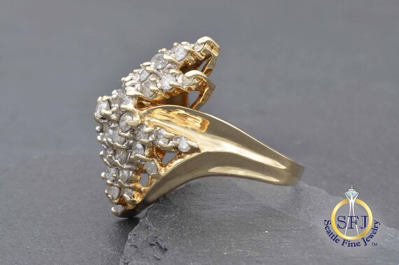 Diamond Cluster Starburst Snowflake Restored Vint… - image 3