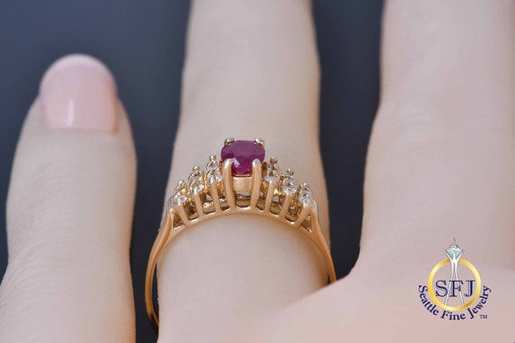 Natural Ruby and Diamond Cathedral Restored Vinta… - image 7