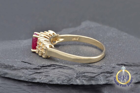 Natural Ruby and Diamond Cathedral Restored Vinta… - image 3