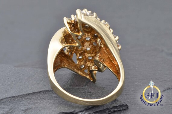 Diamond Cluster Starburst Snowflake Restored Vint… - image 4