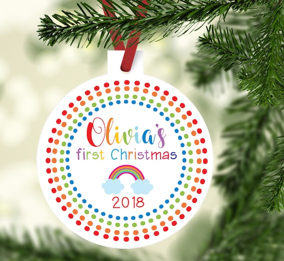 baby's first christmas ornament 2018