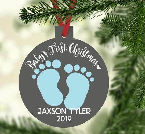 baby boy first christmas ornament 2019