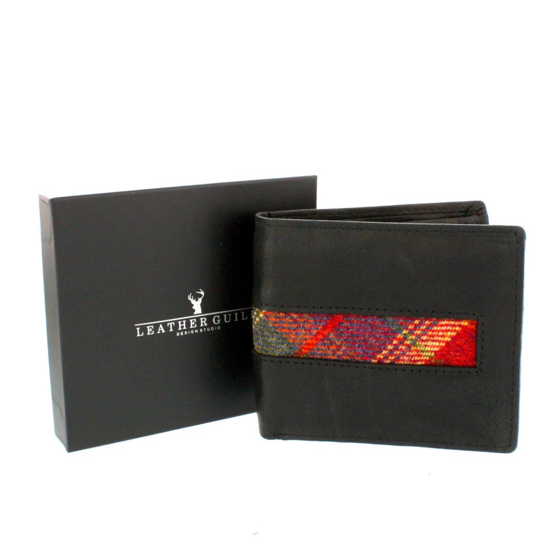 Mens Leather Guild Design Studio Black Leather and Islay Etsy