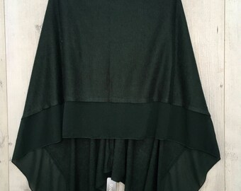 Deep Olive Green lightweight poncho