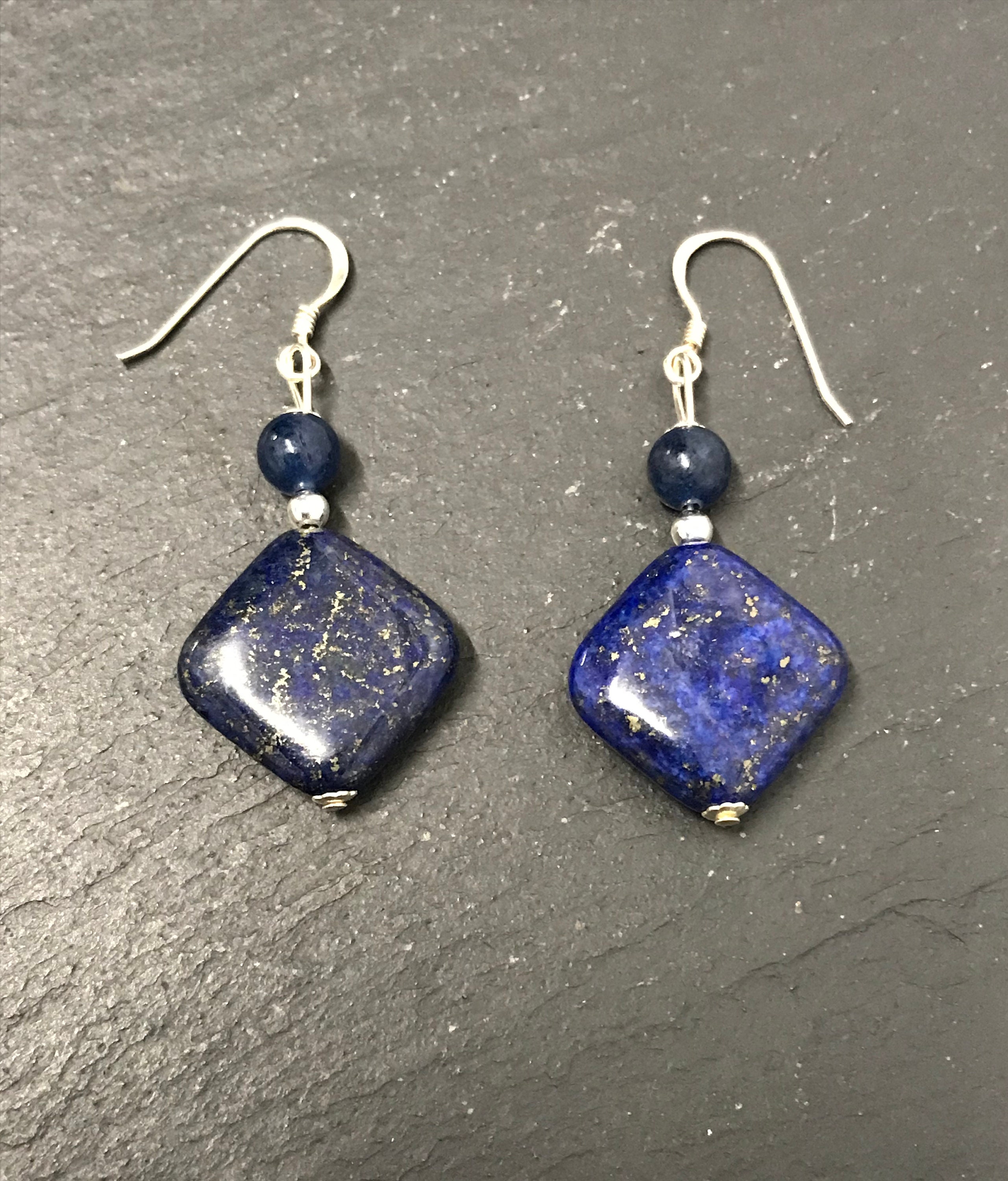 Lapis Lazuli Ladies Hanging Earrings Beautiful Hot Fashion - Etsy