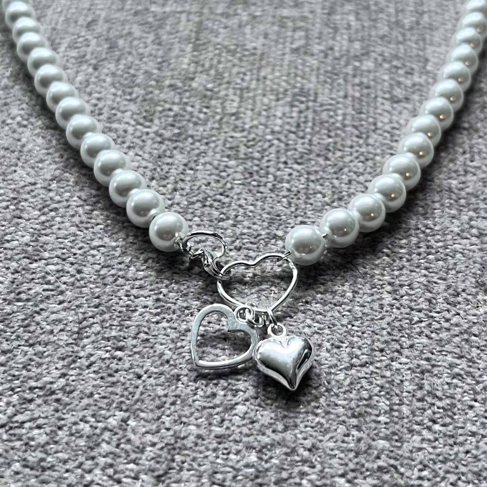 Pearl Peri Heart Charm main image 1