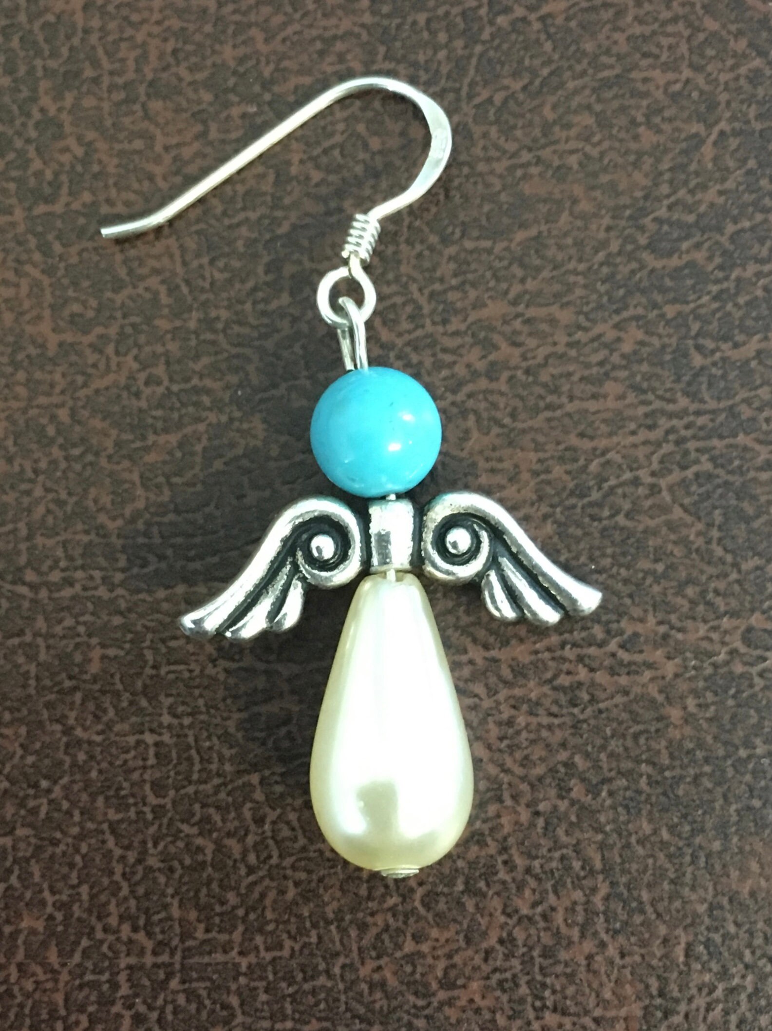 Ladies Angel Swarovski Pearl Earrings, High Fashion With