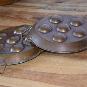 Antique copper baking pair mould baking form old Kitchen Decor