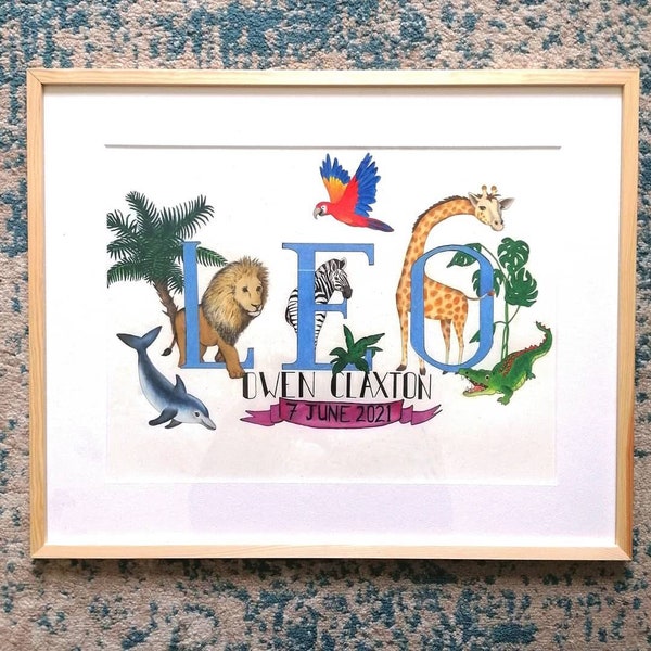 Kids Name Wall Art Etsy UK