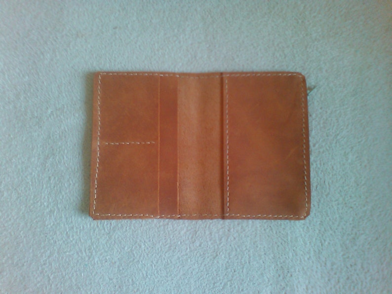 Leather wallet insert for traveler's notebook: A5, Cahier,Standard, B6, A6, Pocket, Passport image 7