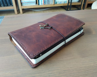 Burnt Sienna Traveler's Notebook style - A4, Composition, A5, Cahier, Standard, B6, Slim, Weeks, A6, Pocket, Passport