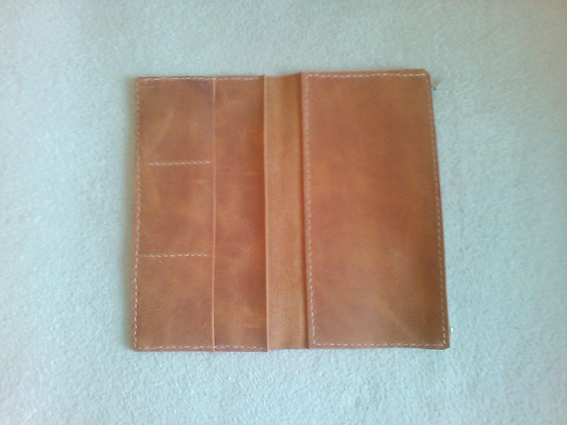 Leather wallet insert for traveler's notebook: A5, Cahier,Standard, B6, A6, Pocket, Passport image 6