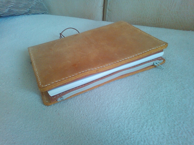 Leather wallet insert for traveler's notebook: A5, Cahier,Standard, B6, A6, Pocket, Passport image 5