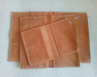 Leather wallet insert for traveler's notebook: A5, Cahier,Standard, B6, A6, Pocket, Passport