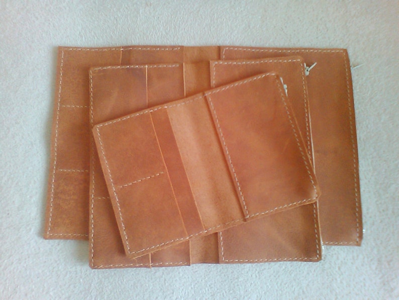 Leather wallet insert for traveler's notebook: A5, Cahier,Standard, B6, A6, Pocket, Passport image 1