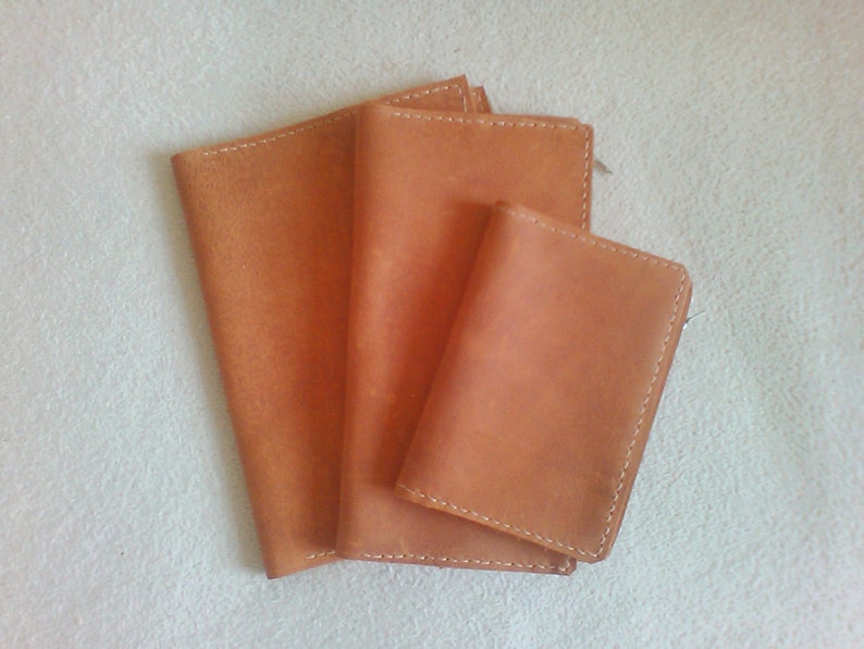 Leather wallet insert for traveler's notebook: A5, Cahier,Standard, B6, A6, Pocket, Passport image 2