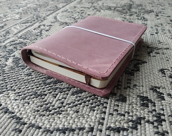 Lilac Pink Traveler's Notebook Style - A5, Cahier, Standard, B6, Slim, Weeks, Personal, A6, Pocket, Passport