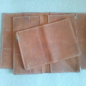 Leather wallet insert for traveler's notebook: A5, Cahier,Standard, B6, A6, Pocket, Passport image 4