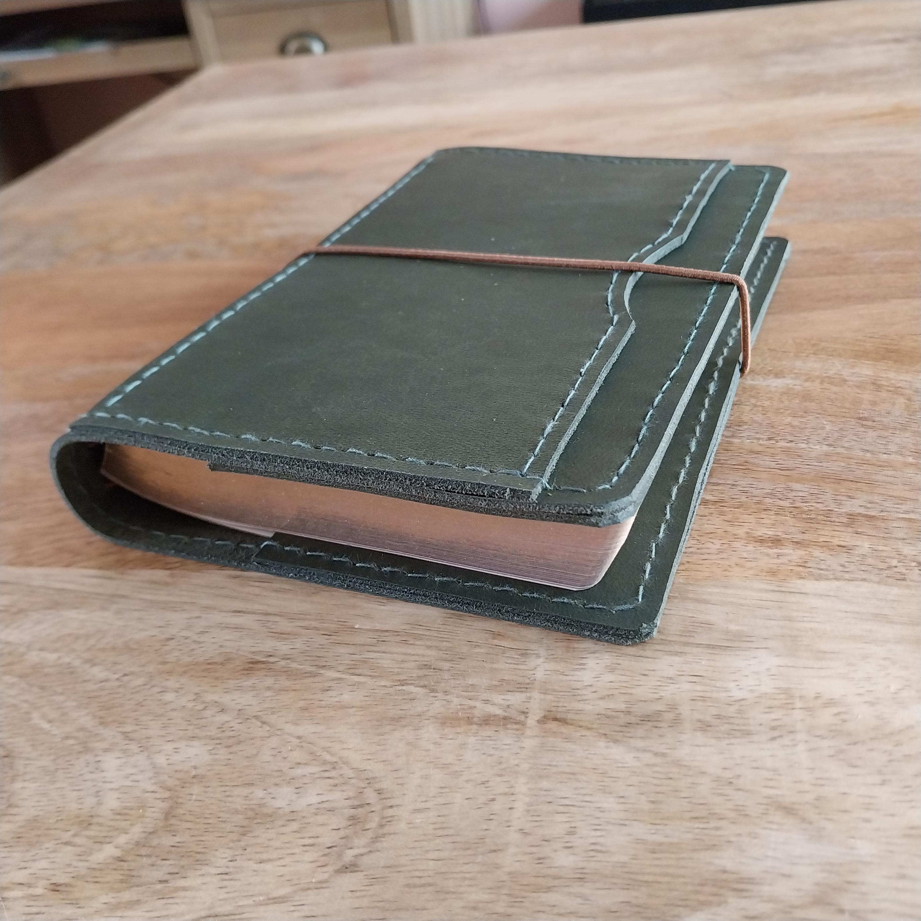 Forest Green (New Leather) Travel Notebook style - A5, Cahier, Wide, Standard, B6, Slim, A6, Personal, Weeks, Pocket, Passport