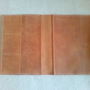 Leather wallet insert for traveler's notebook: A5, Cahier,Standard, B6, A6, Pocket, Passport image 8