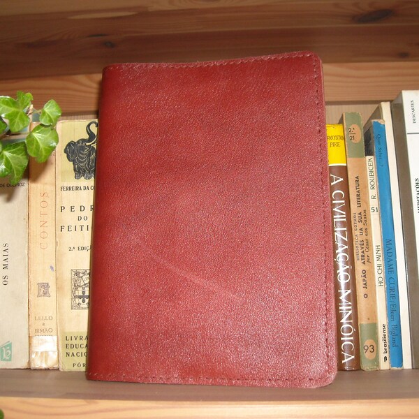 Terracotta Leather Notebook Cover A5 B6 A6 Pocket
