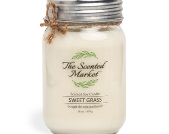 16 oz Sweet Grass Soy Wax Candle