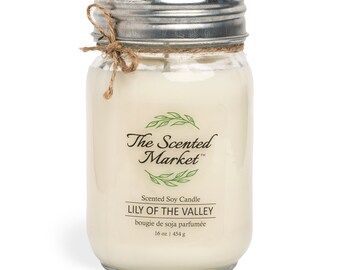 16 oz Lily of the Valley Soy Wax Candle