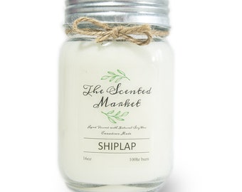 16 oz Shiplap Soy Wax Candle