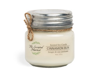 8 oz Cinnamon Bun Soy Wax Candle